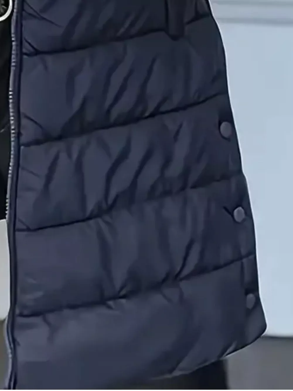 Zip Up Longline Hooded Puffer Vest Coat, image 23