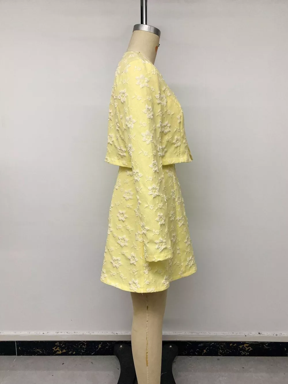 Textured Cropped Dress and Cardigan Two-Piece Set, image 15