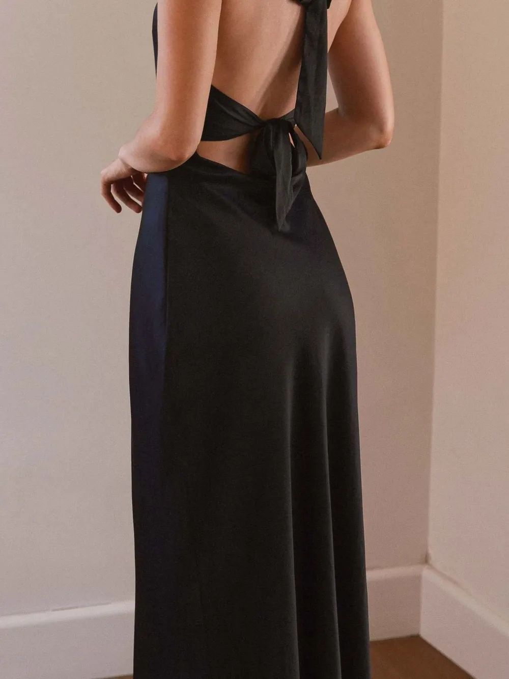 Halter Neck Wrap Maxi Dress with Tie Detail, image 4