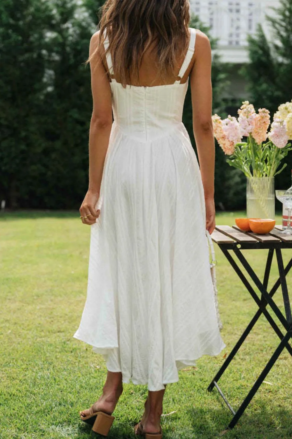 Square Neck Midi Cami Dress, image 5