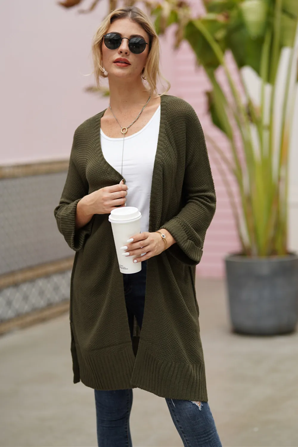 Open Front Long Sleeve Cardigan, image 17