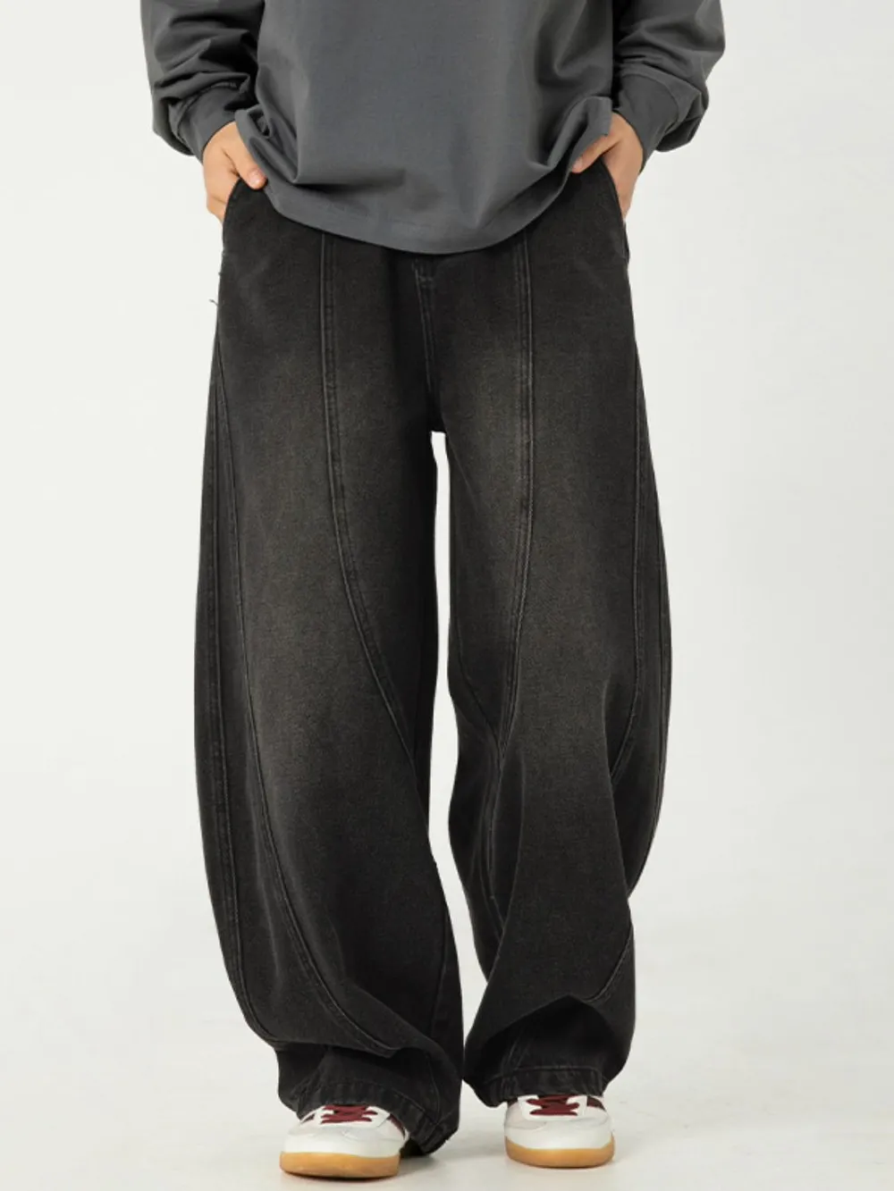 Men's Plus Size Wide Leg Jeans