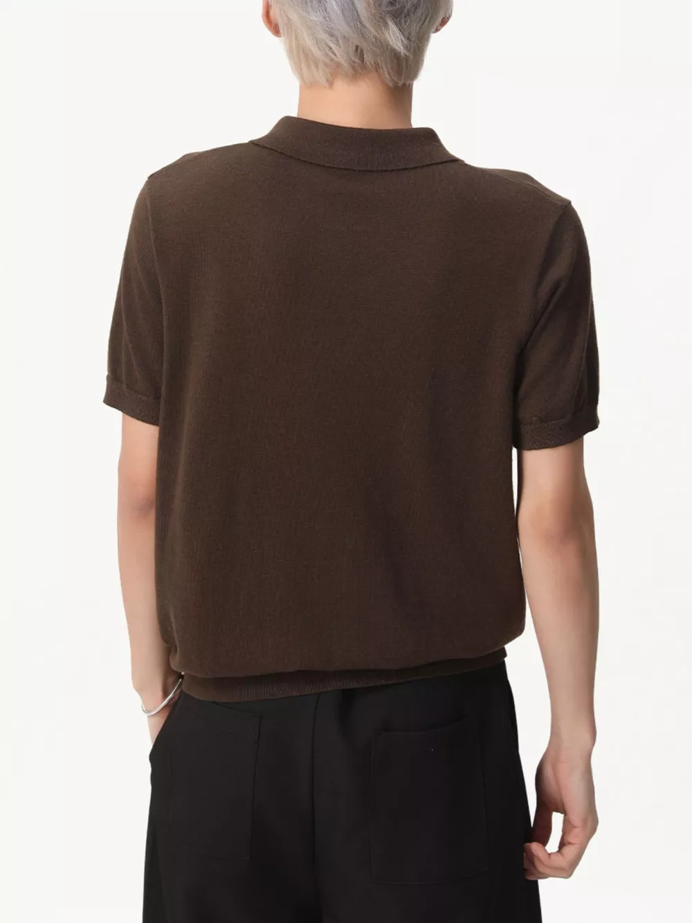 Men's Button Detail Short Sleeve Polo, image 9