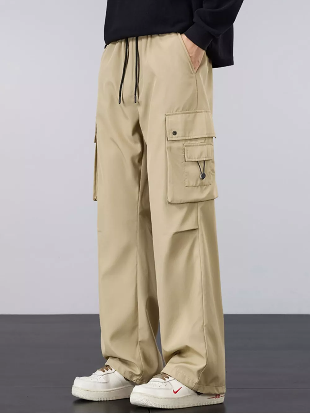 Men's Plus Size Loose Fit Cargo Pants, image 2