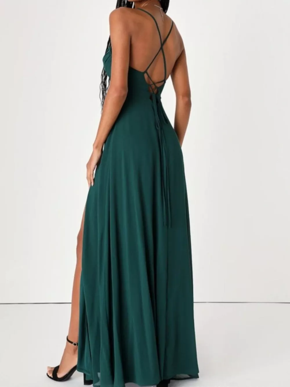 Crisscross Back Slit Maxi Dress, image 10
