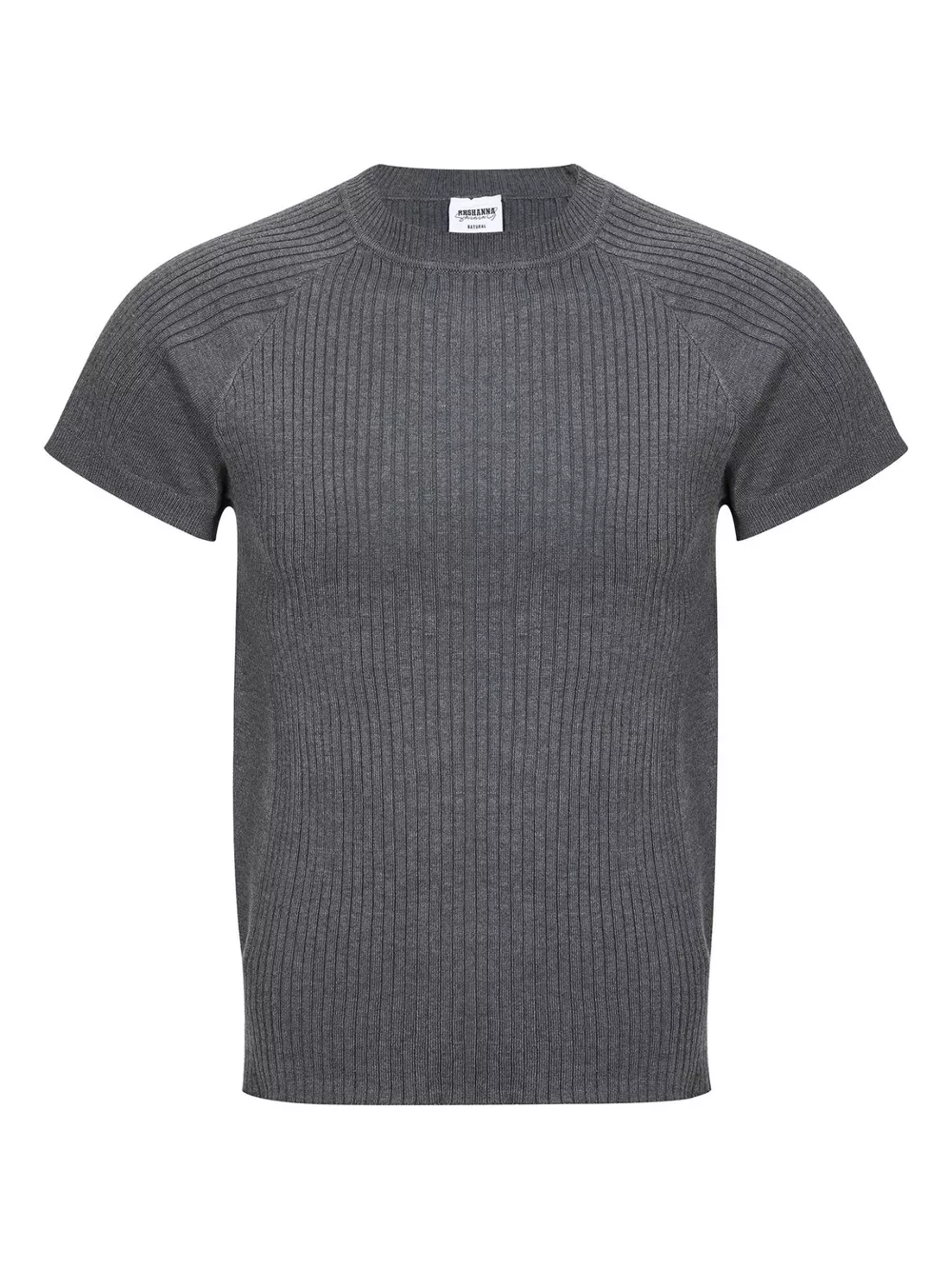 Men's Ribbed Knit Short-Sleeve T-Shirt