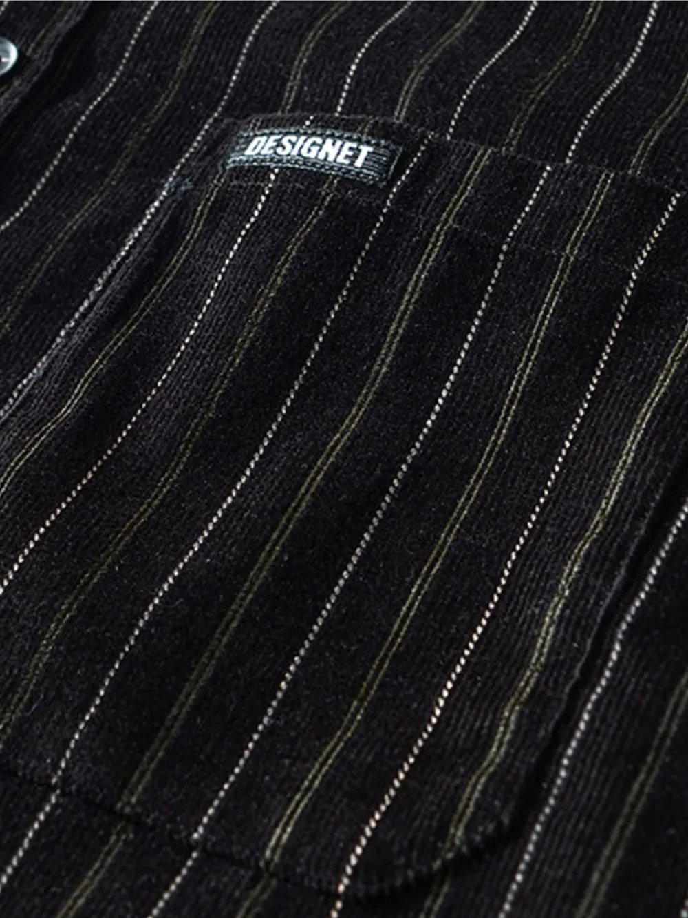 Men's Plus Size Striped Button Up Long Sleeve Shirt, image 7