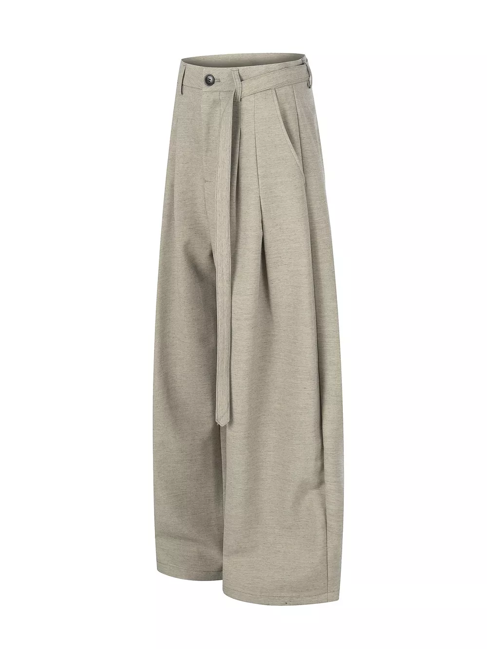 Men's Wide-Leg Pleated Pants, image 2
