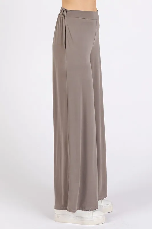 Yoga Air Stretch Elastic Waist Wide Leg Pants, image 3