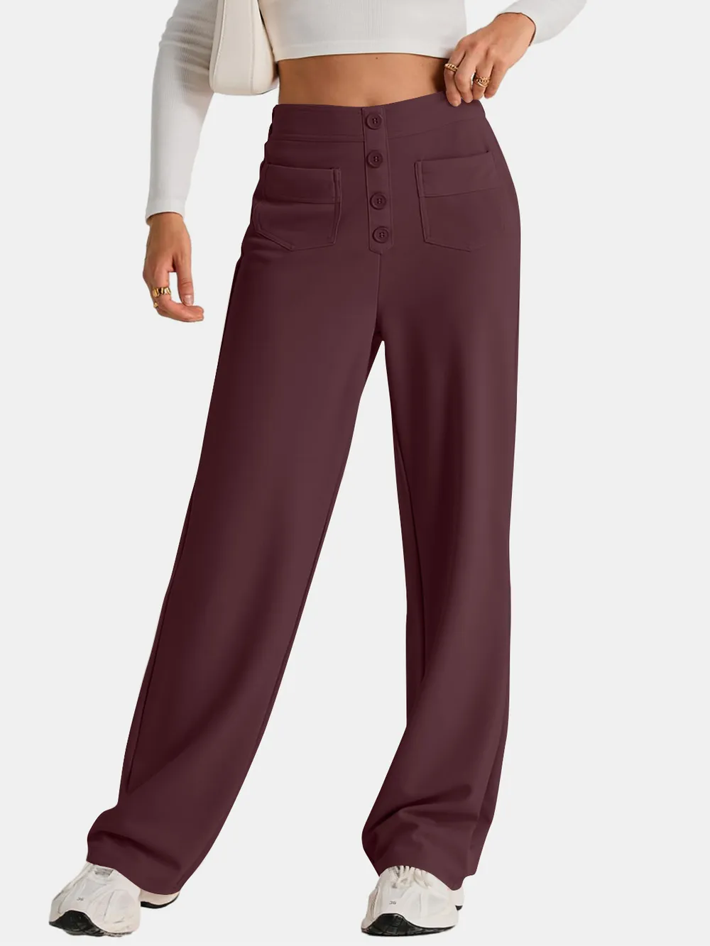 High Waist Wide Leg Pants, image 6