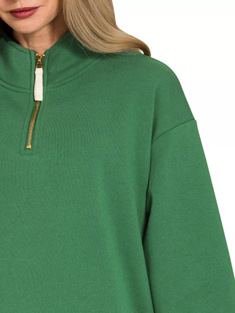 Fleece Half Zip Sweatshirt, image 2