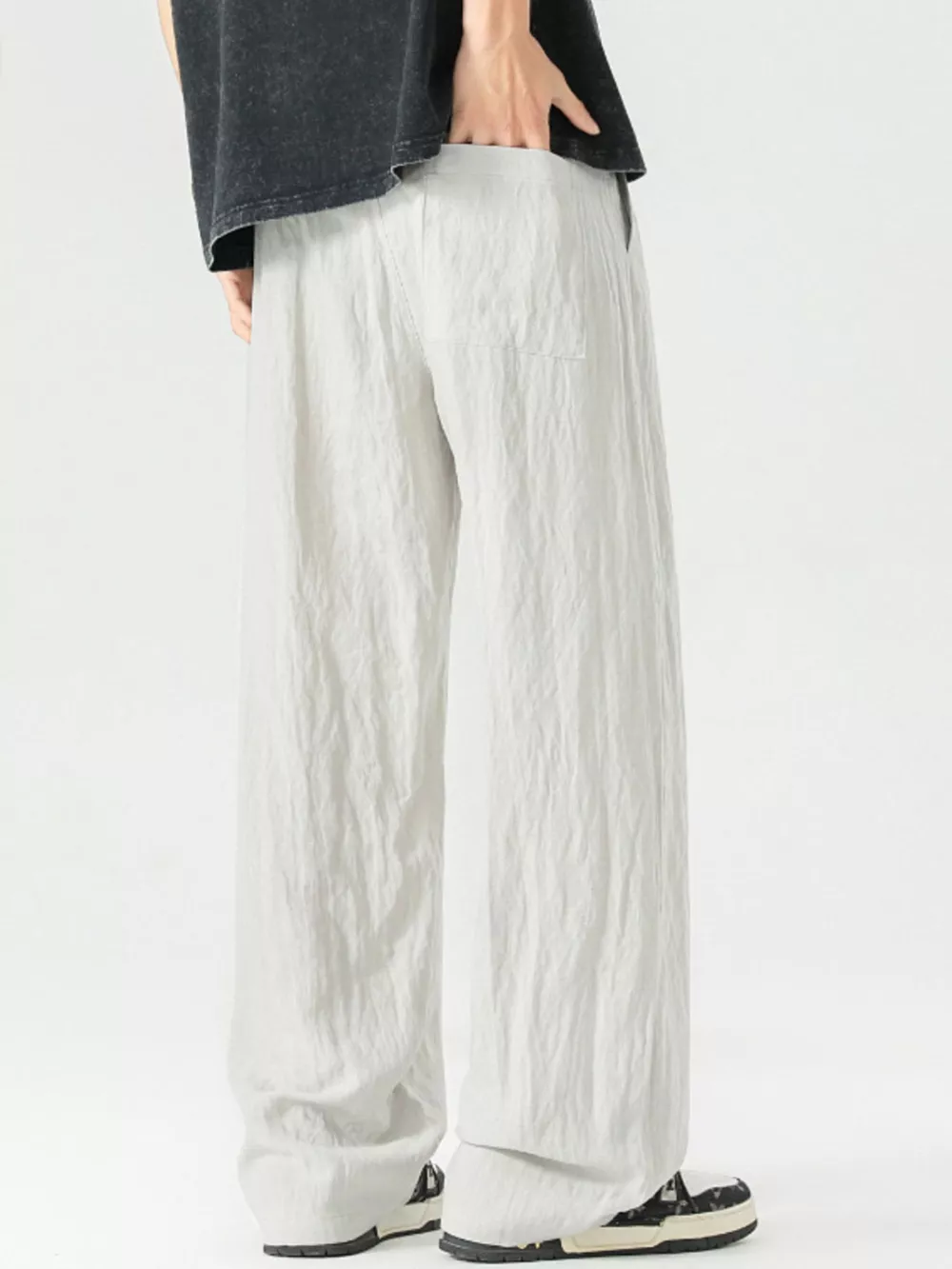 Men's Full Size Lightweight Wide Leg Pants Plus Size, image 7