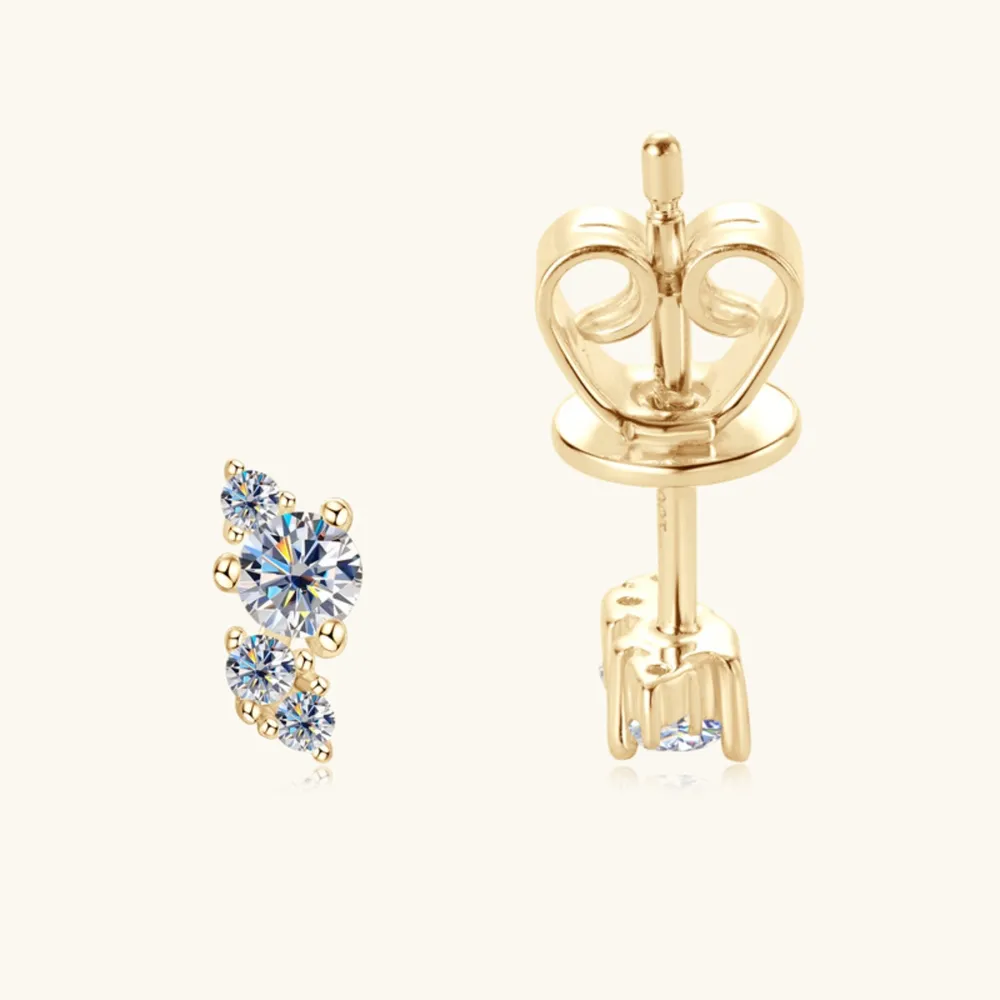925 Sterling Silver Moissanite Stud Earrings, image 4