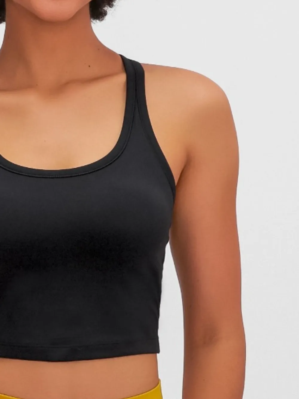 Scoop Neck Active Tank with Detachable Chest Pads, image 16