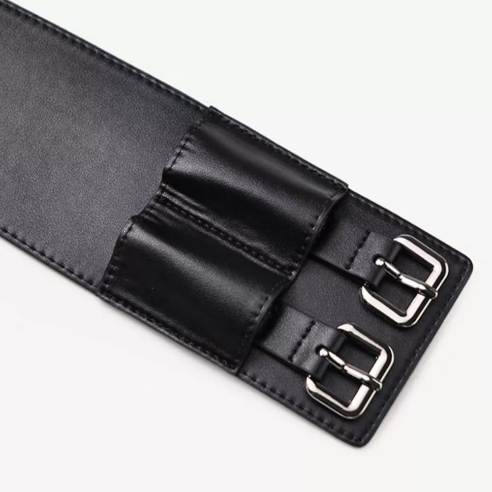 Double Row Grommet Wide Waist Belt, image 5