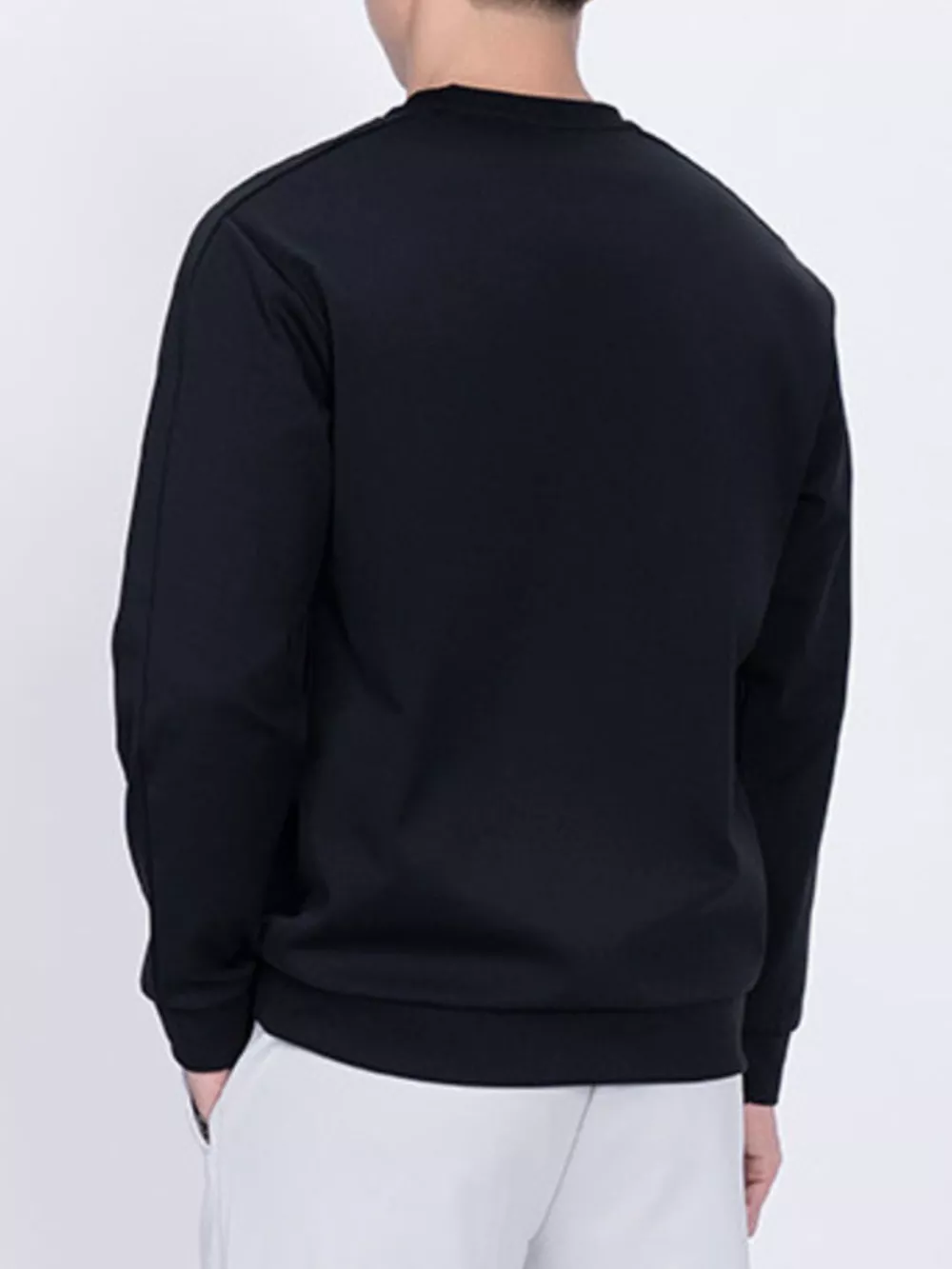 Men's Plus Size Round Neck Long Sleeve Sweatshirt, image 7
