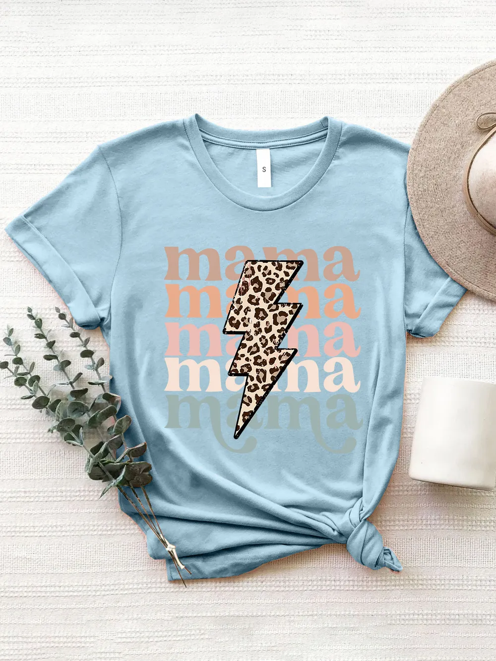 MAMA Round Neck Short Sleeve T-Shirt, image 11