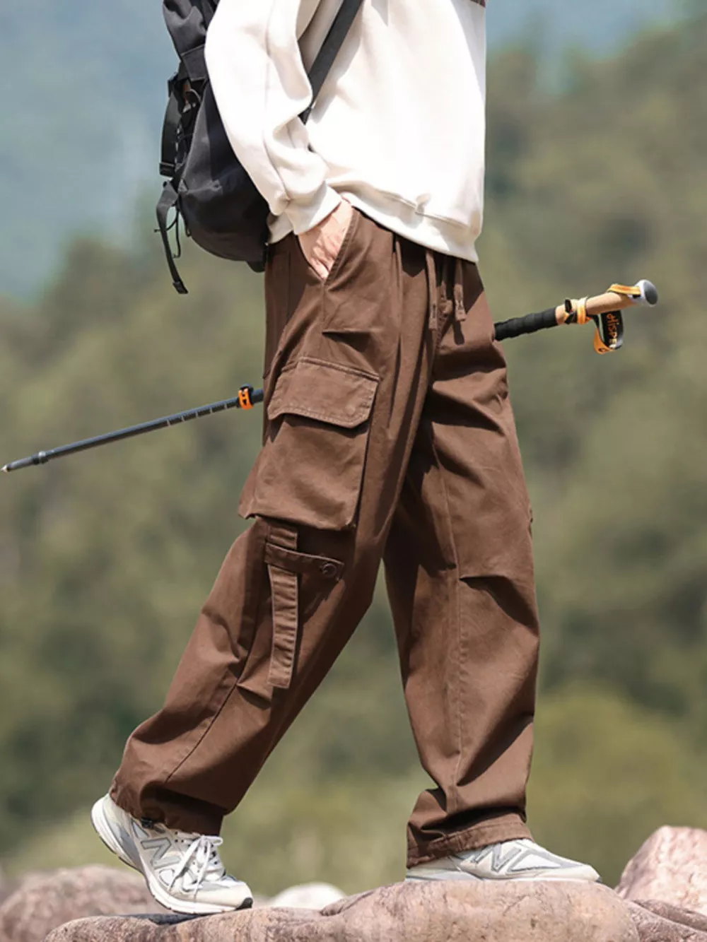 Men's Plus Size Relaxed Fit Cargo Pants, image 5