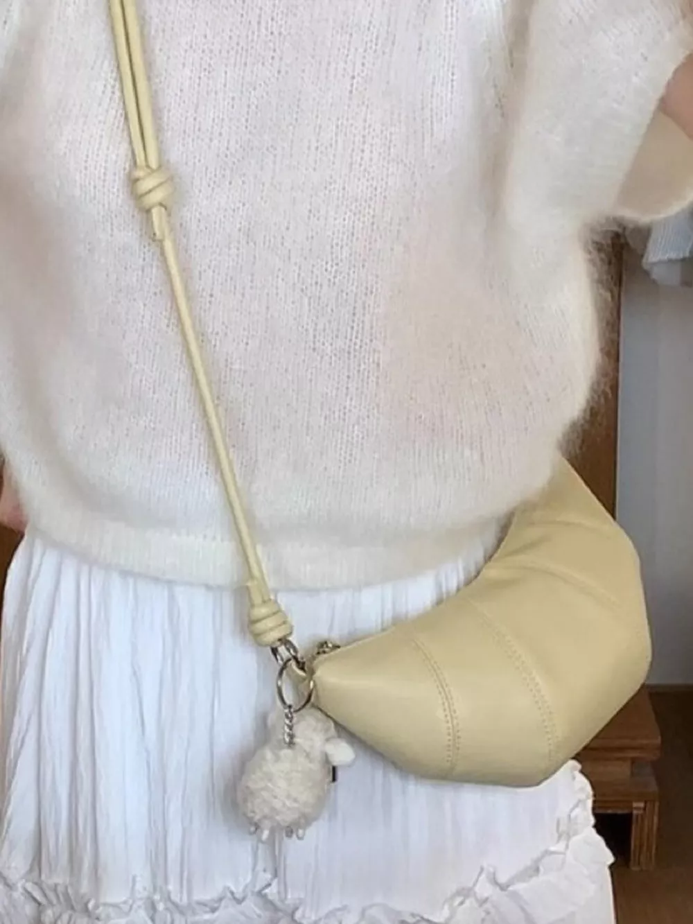 Croissant Shaped Crossbody Bag, image 4