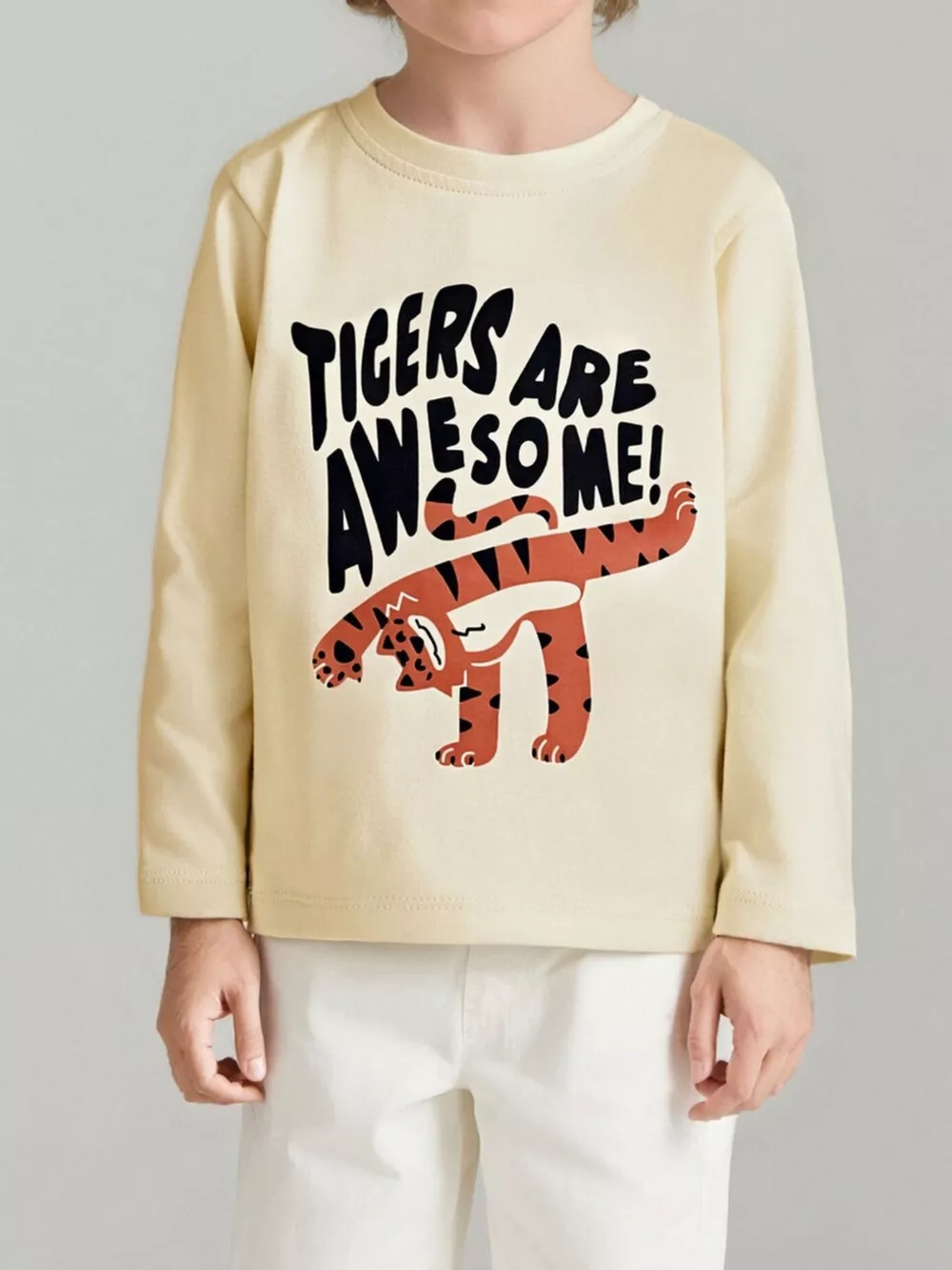 Children's Tigers Graphic Long Sleeve T-Shirt