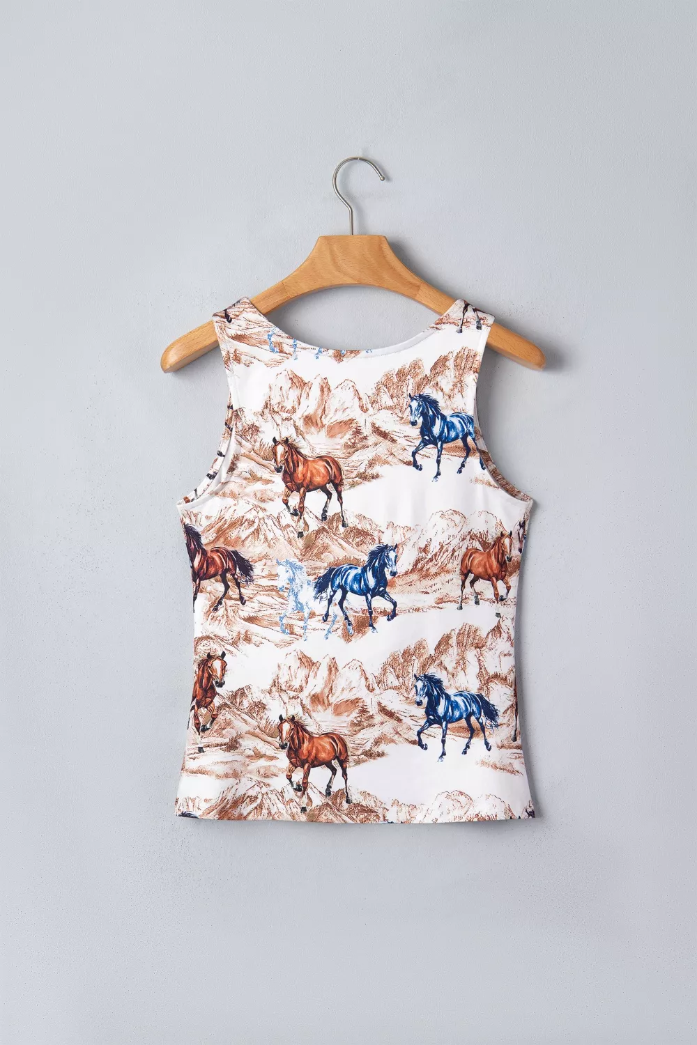 Horse Hat Western Slim Tank Top, image 4