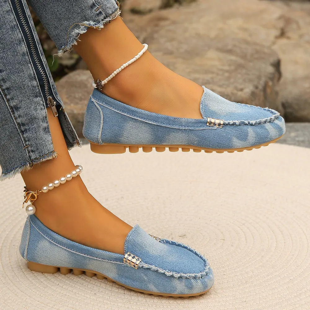 Round Toe Flat Loafers, image 4