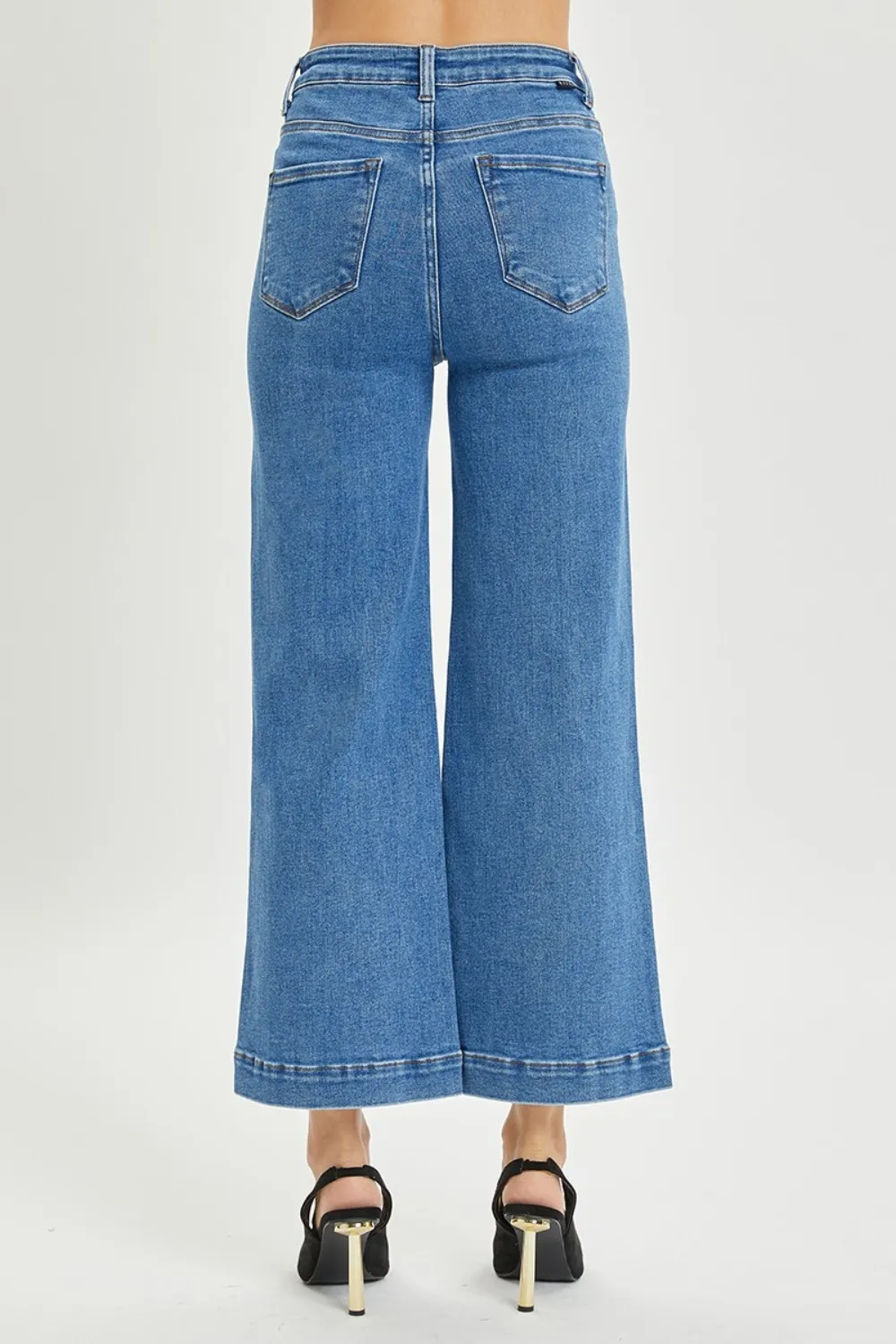 Full Size High Rise Wide Leg Jeans, image 5