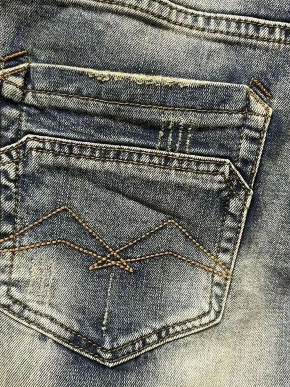 Men's Washed Denim Shorts, image 5