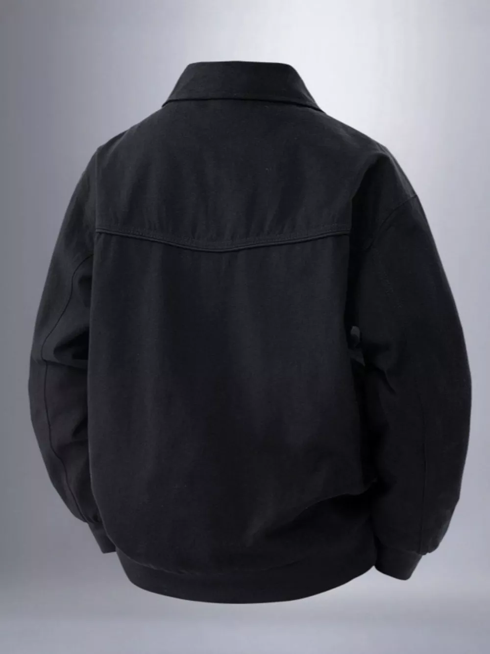 Men's Plus Size Zip Up Long Sleeve Jacket, image 2