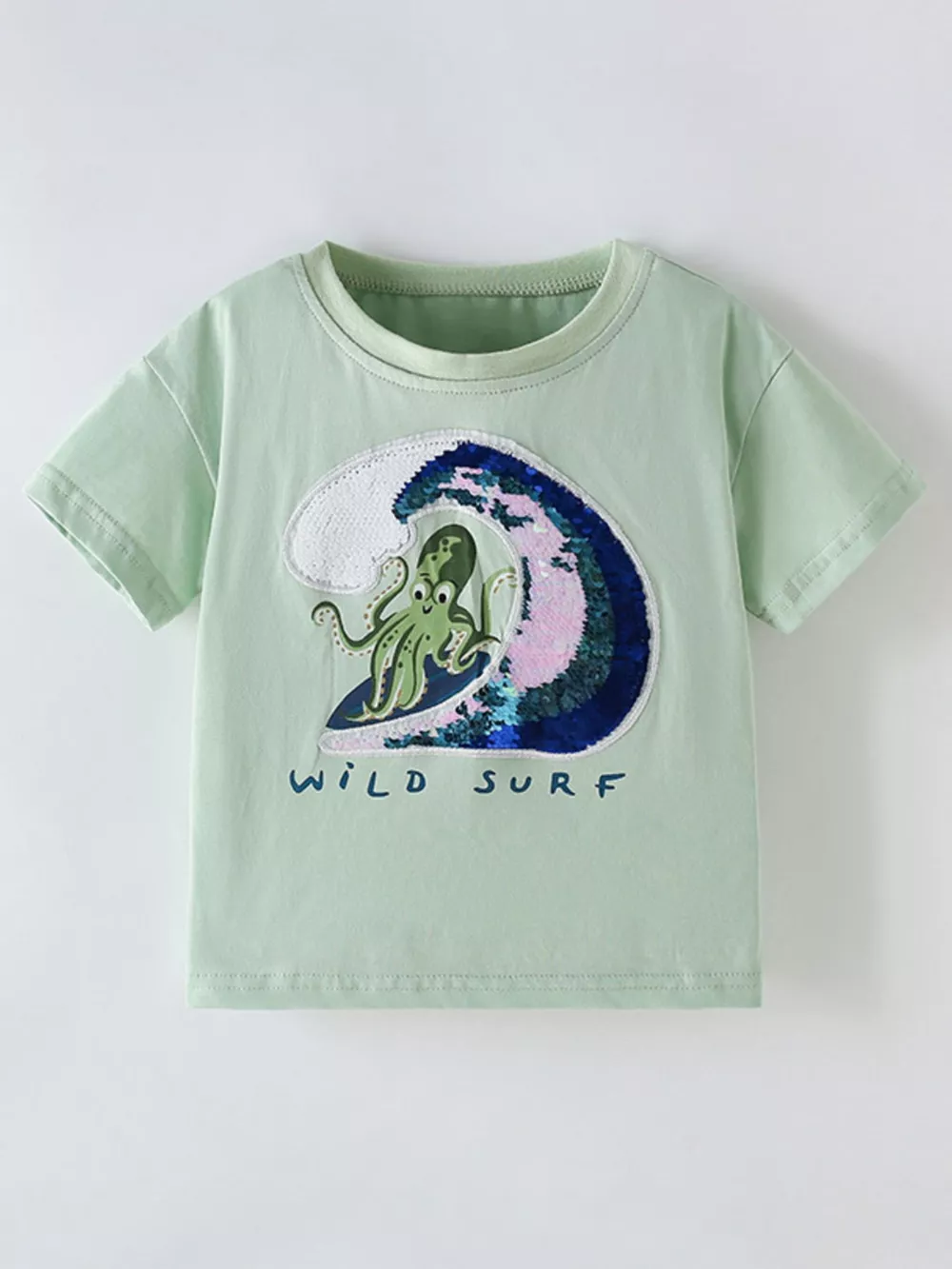 Children's Octopus Round Neck Tee