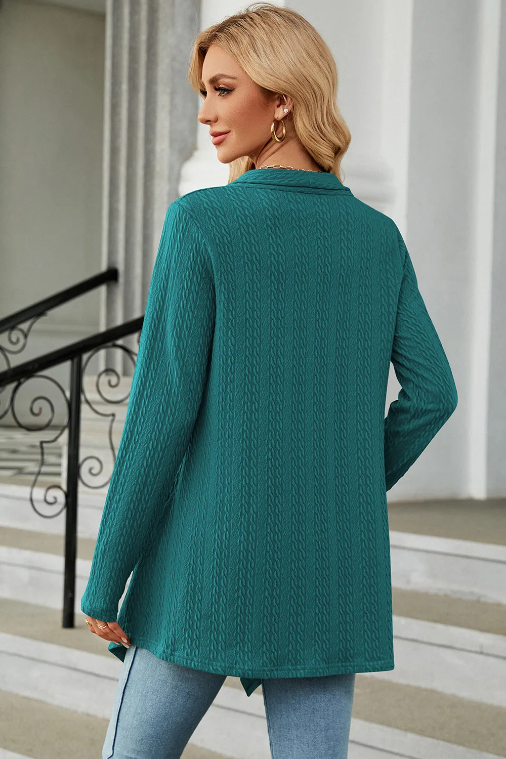 Open Front Long Sleeve Cardigan, image 12