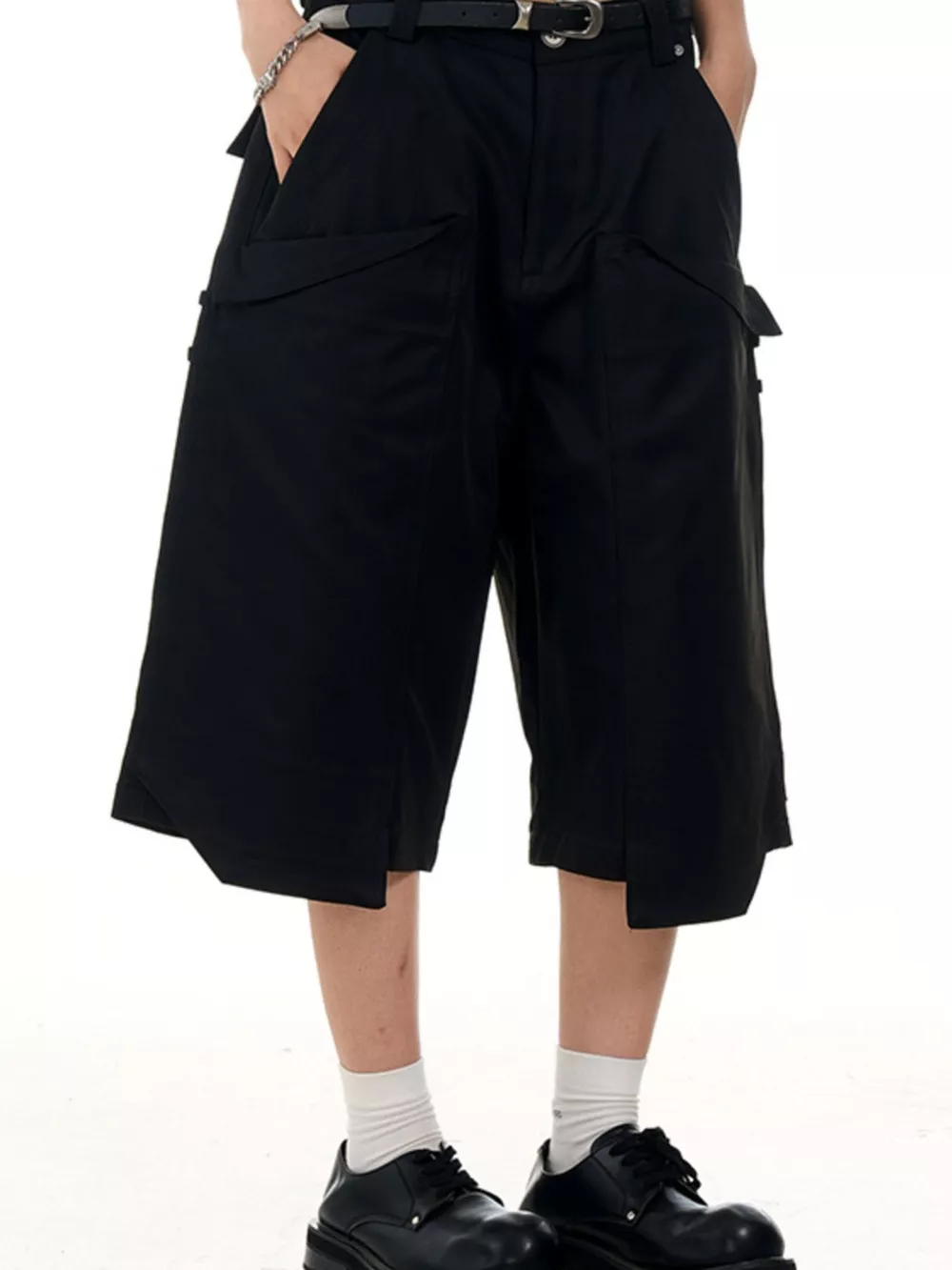 Men's Wide-Leg Cargo Capris, image 4