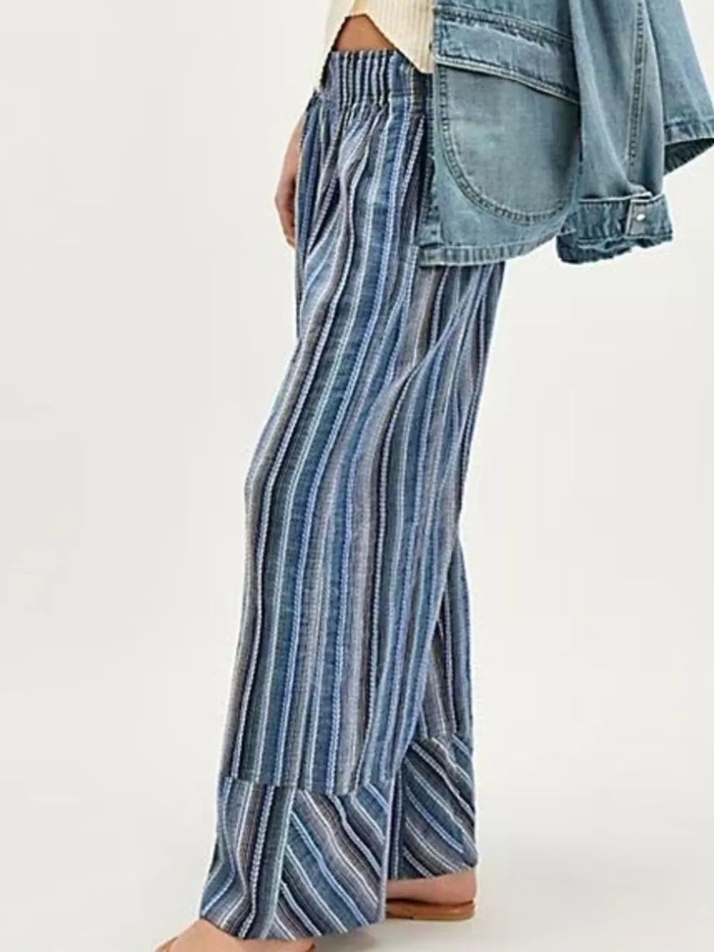 Striped Wide Leg Pants, image 5
