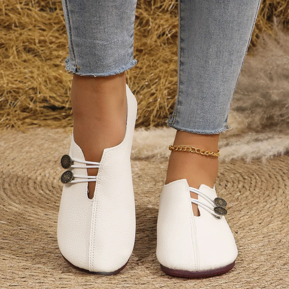Round Toe Flat Slip-Ons, image 2