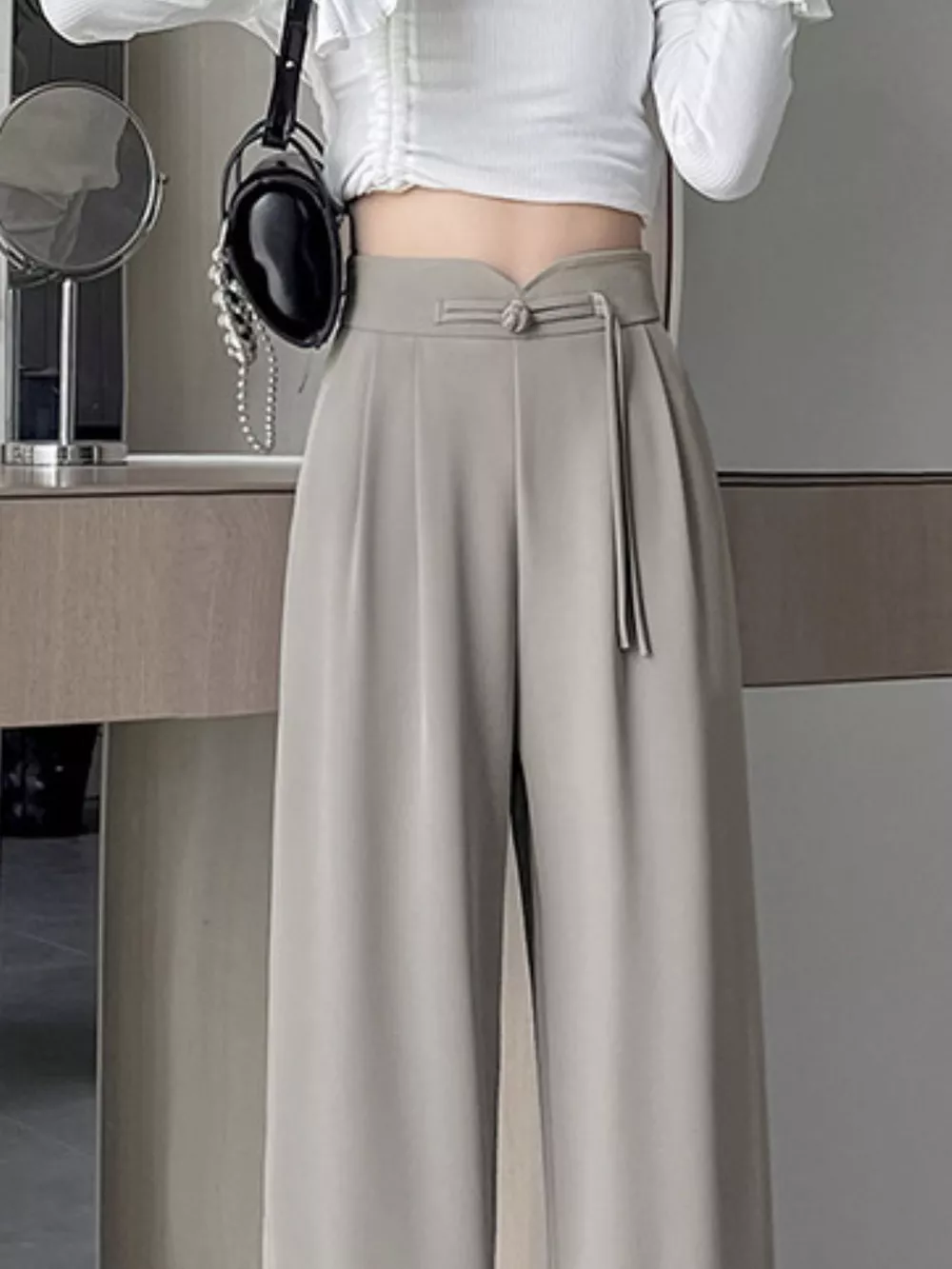 High-Waisted Wide-Leg Pants, image 9