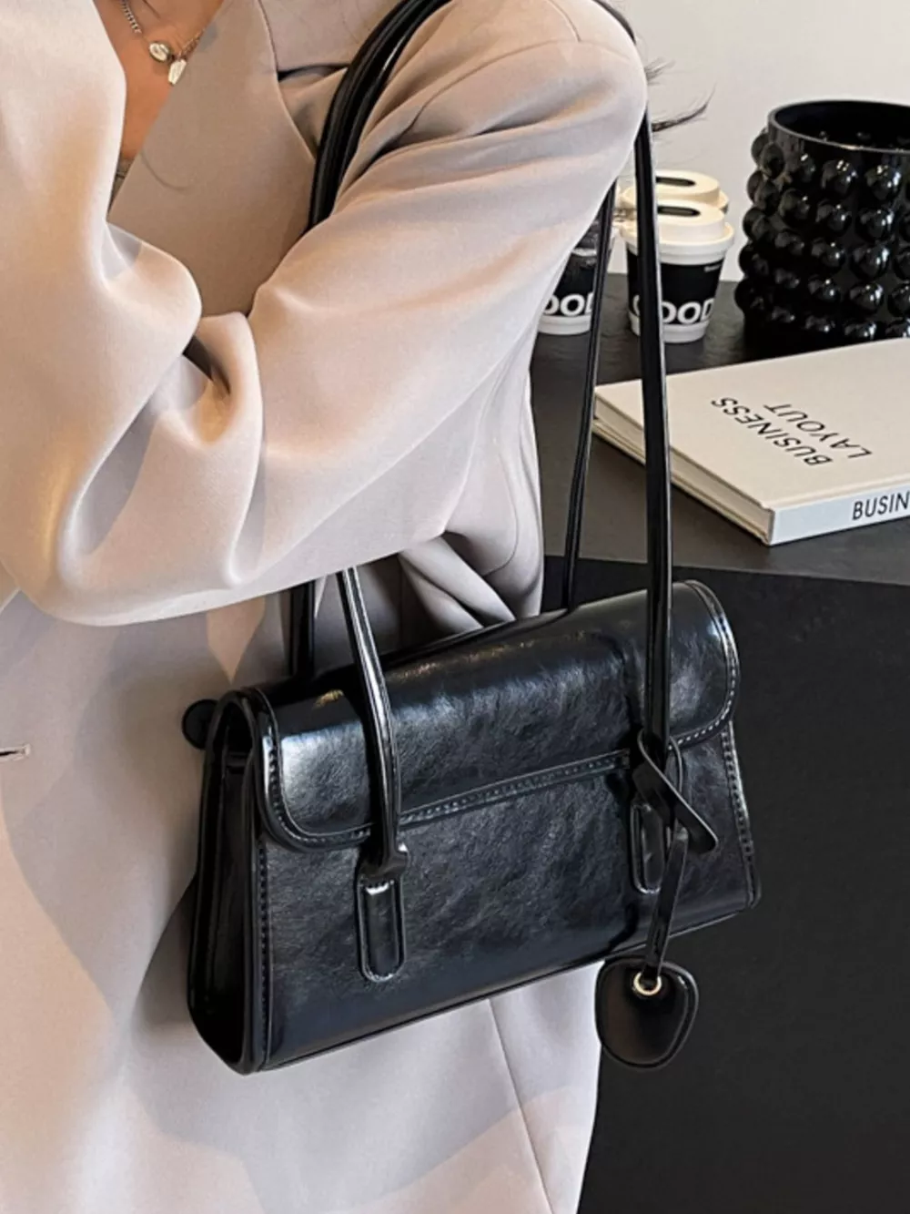 PU Leather Shoulder Bag, image 3