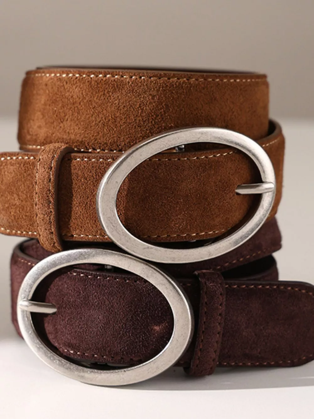 Adjustable Fit Oval Buckle Belt, image 3
