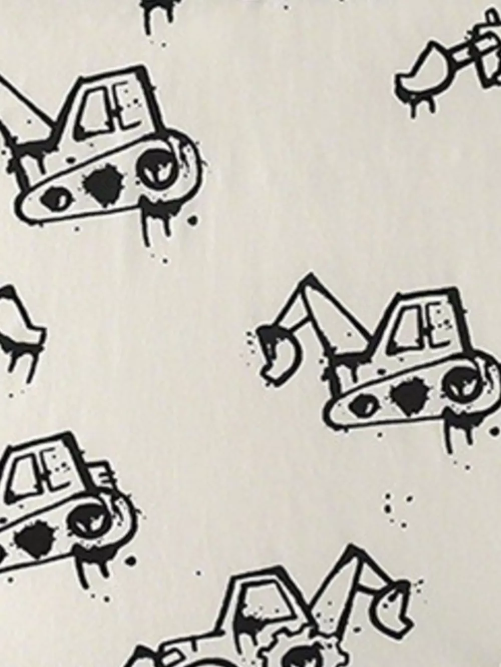 Children's Cartoon Excavator Print Short Sleeve T-Shirt, image 4