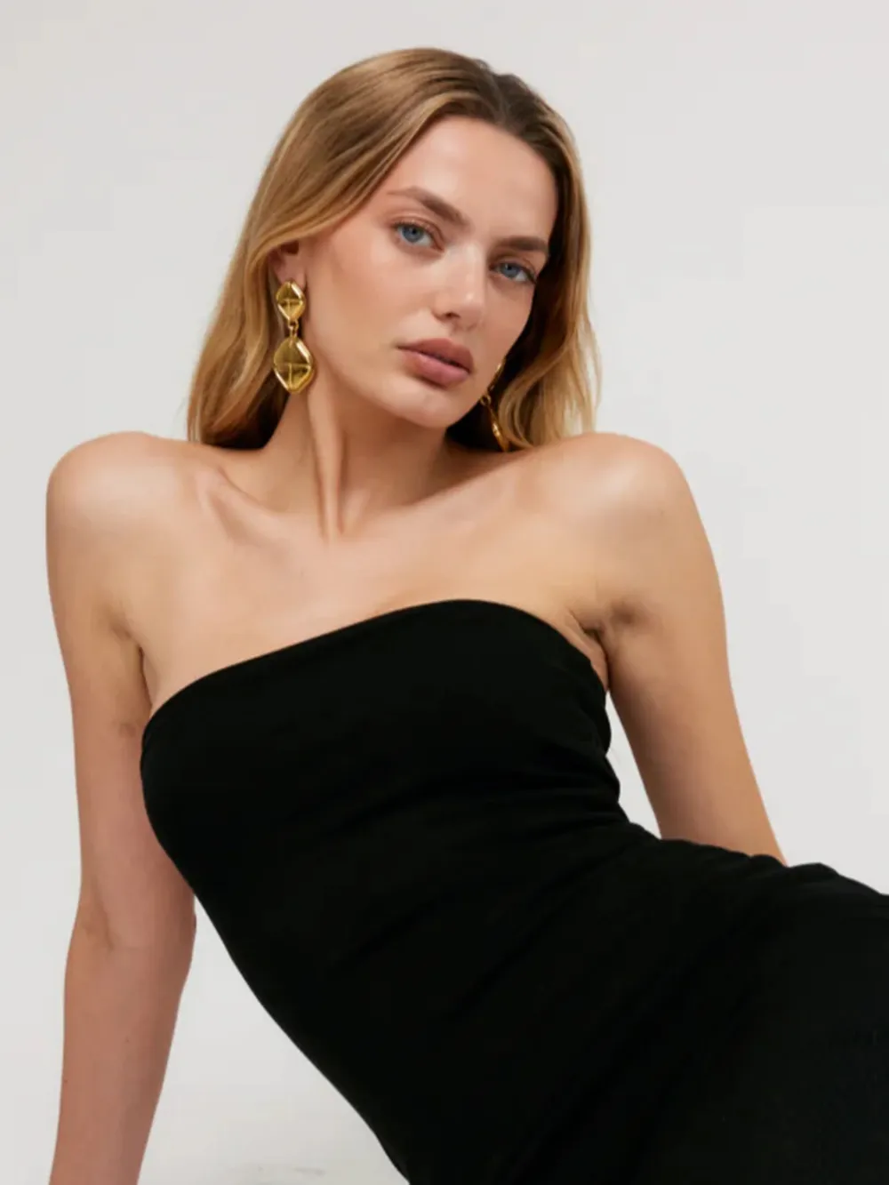 18K Gold-Plated Stainless Steel Square Earrings, image 4