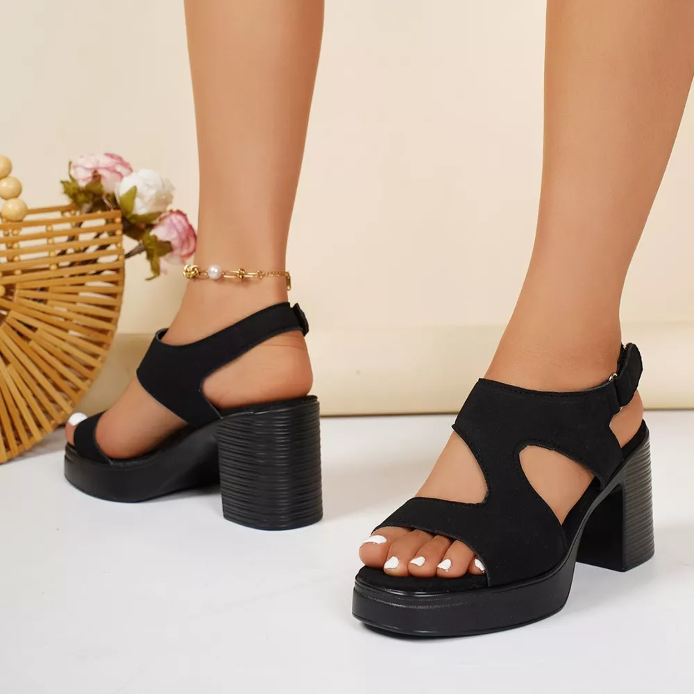 Open Toe Block Heels Sandals, image 4