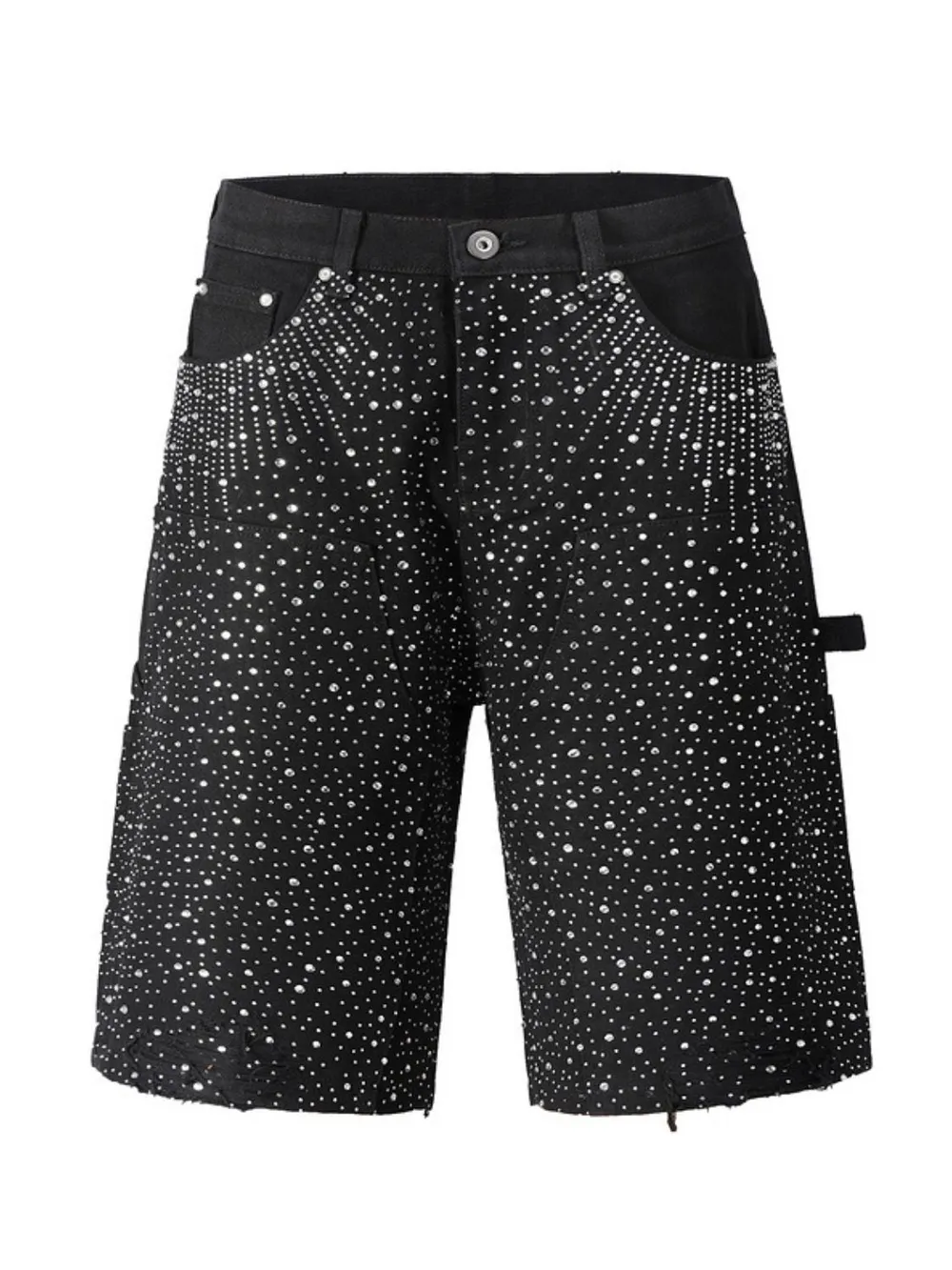 Men's Rhinestone Shorts with Pockets