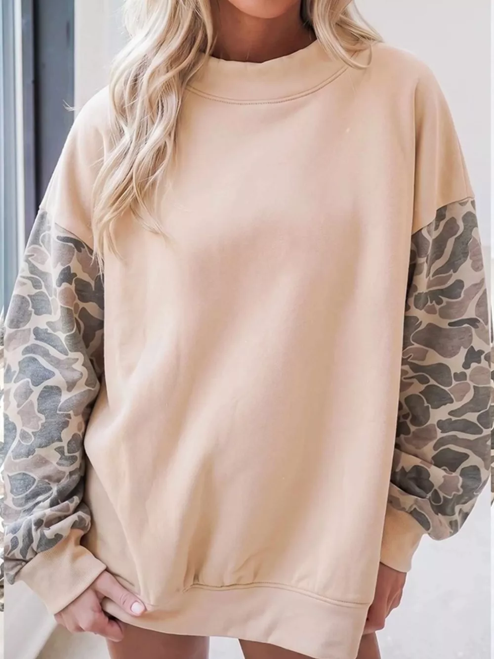 Camouflage Long Sleeve Sweatshirt