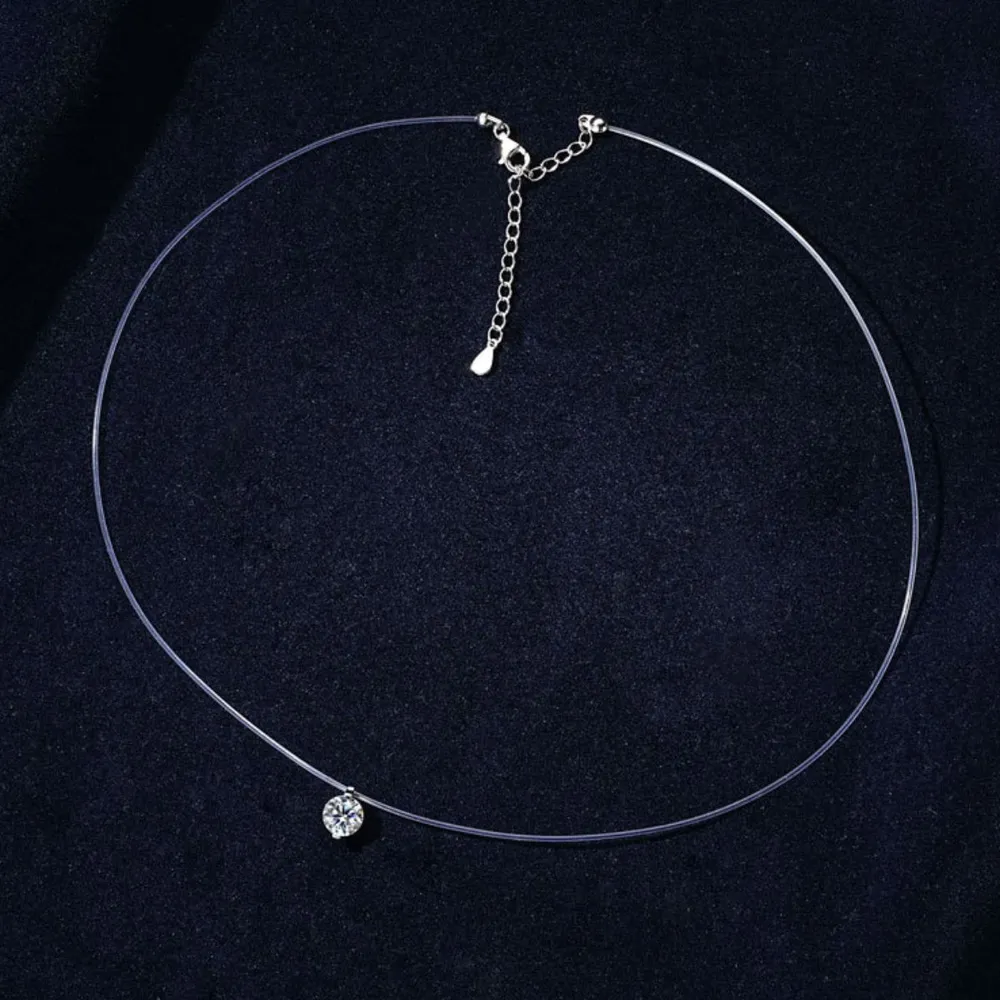 1 Carat Moissanite 925 Sterling Silver Necklace, image 6