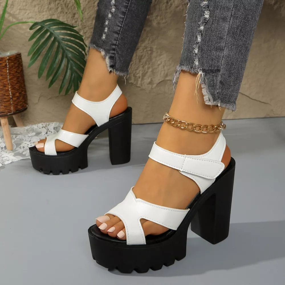Open Toe Block Heel Sandals, image 5