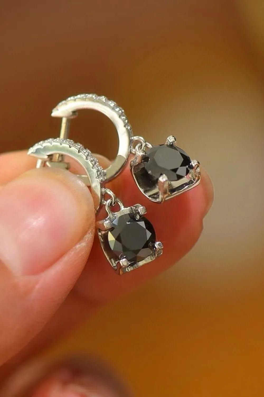 2 Carat Moissanite 925 Sterling Silver Drop Earrings, image 5