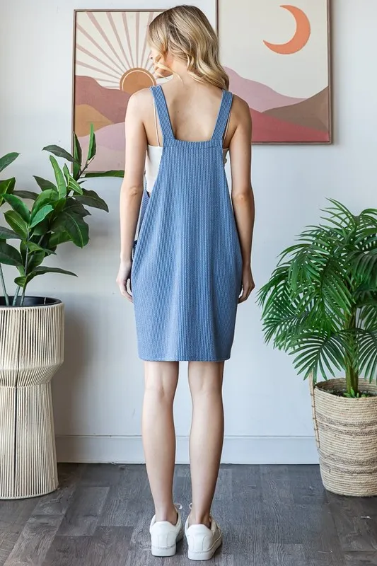 Full Size Ribbed Sleeveless Mini Tank Dress Plus Size, image 11