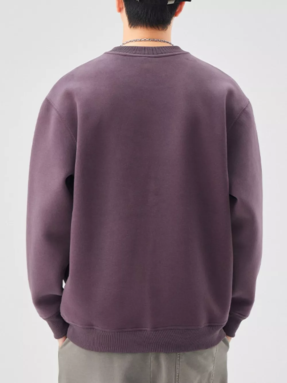 Men's Plus Size Graphic Crew Neck Sweatshirt, image 11
