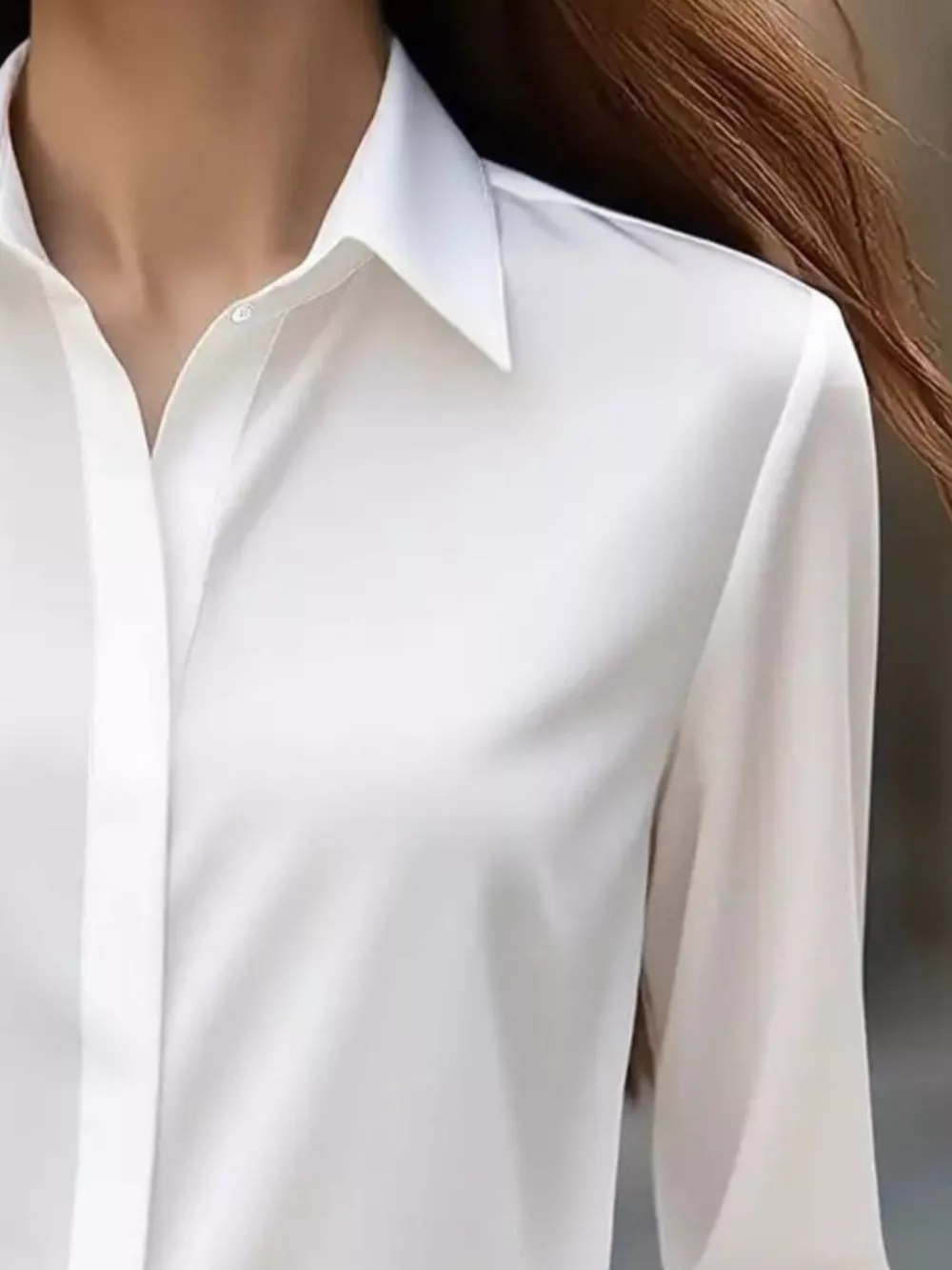 Button Down Collared Neck Long Sleeve Shirt, image 4