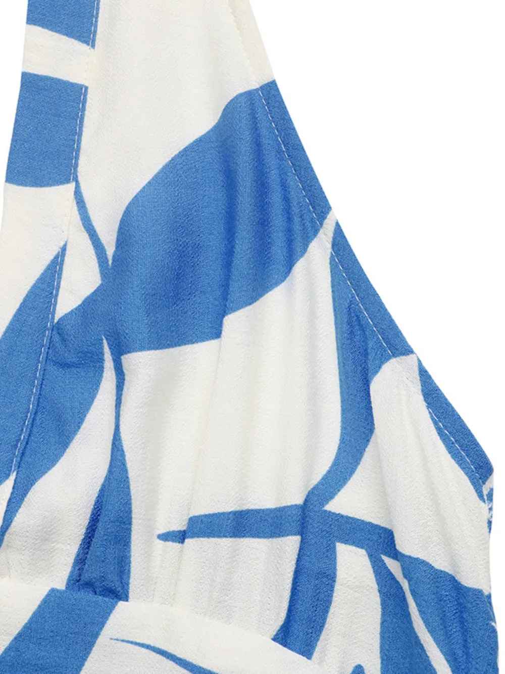 Leaf Print Halter Neck Midi Dress, image 5