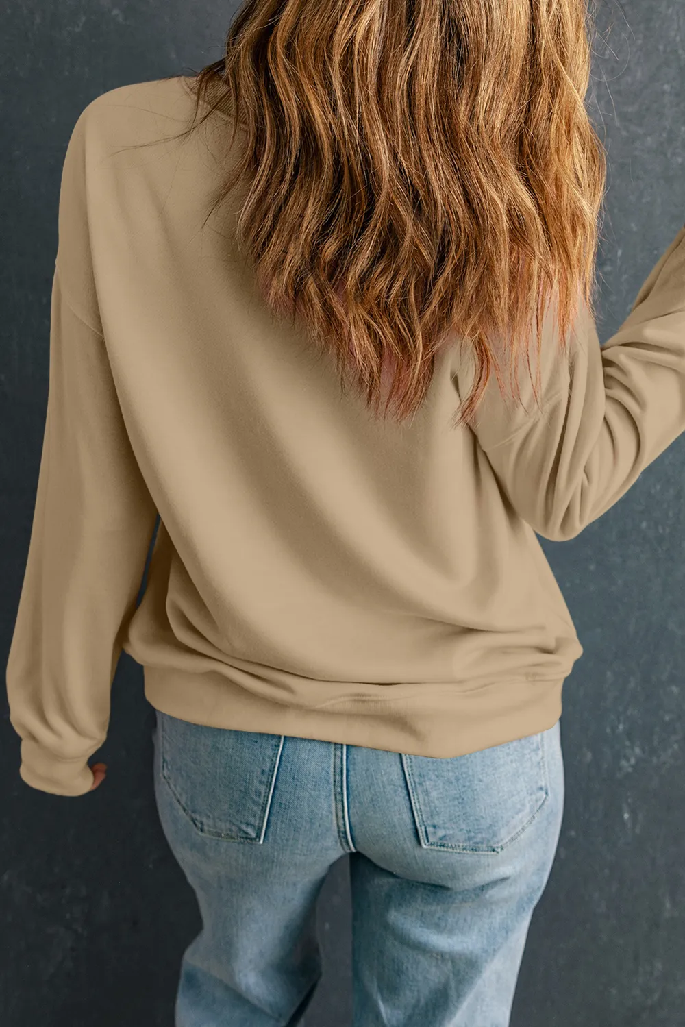 Pumpkin & Flower Graphic Long Sleeve Sweatshirt, image 2